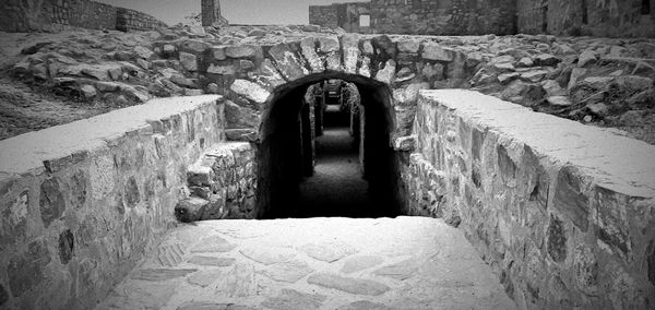 Interior of tunnel