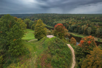 Scenic view of landscape against sky