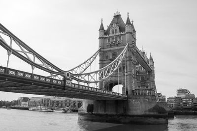 View of bridge over river