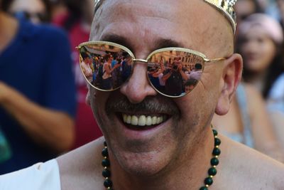 Portrait of man wearing sunglasses