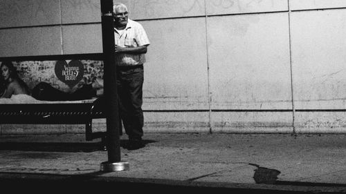 Man standing on floor