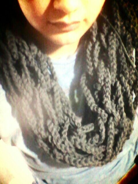 Arm crocheted cowl