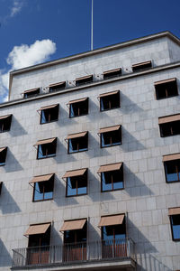 Low angle view of building against sky