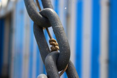 Close-up of metallic chain