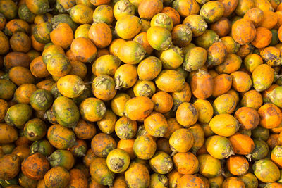 Full frame shot of fruits for sale at market