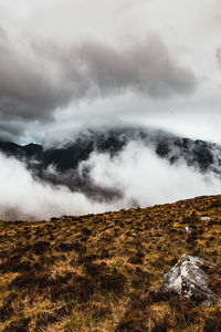 Scenic view of landscape against sky