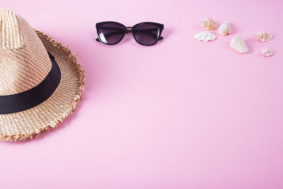High angle view of sunglasses on table