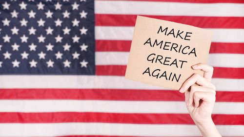 Flag on american flags
