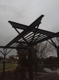 Low angle view of built structure against clear sky