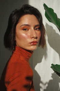 Portrait of beautiful young woman