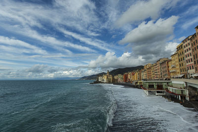 Panoramic view of sea against sky