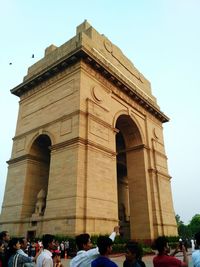 Low angle view of historical building