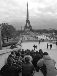 Eiffel tower with eiffel tower in background