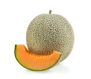 Close-up of banana against white background