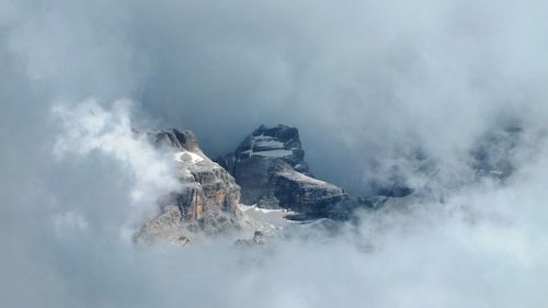 Panoramic view of mountain against sky