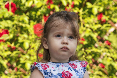 Portrait of cute girl