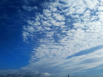 Low angle view of clouds in sky