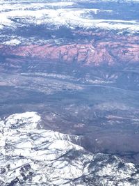 Aerial view of dramatic landscape