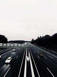 Highway against sky