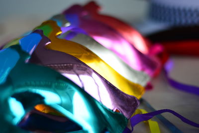 Extreme close up of colorful flower