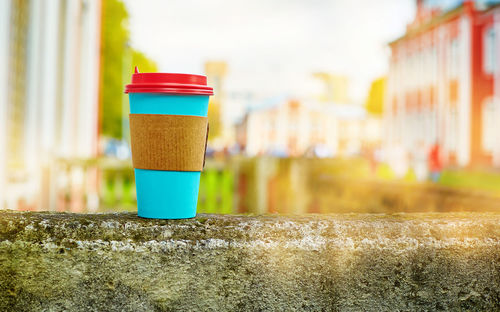 Close-up of drink on table