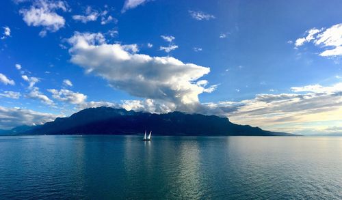 Scenic view of sea against sky