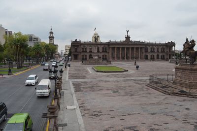 Statue in city