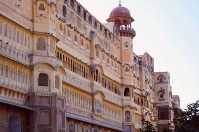 Low angle view of historic building against sky