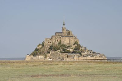 Mont saint michel and salt marshes