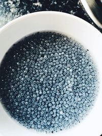 High angle view of coffee on table