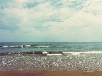 Scenic view of sea against sky