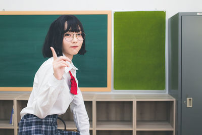 Portrait of a woman looking away