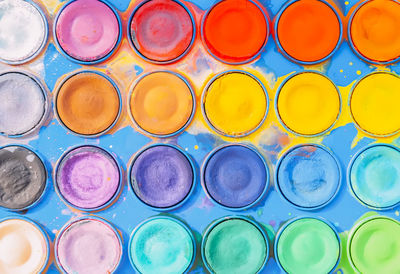 Full frame shot of colorful paint