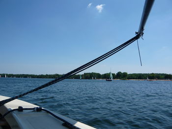 Boats in river