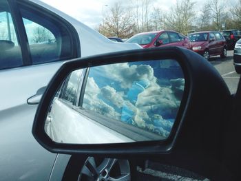 Close-up of cropped car