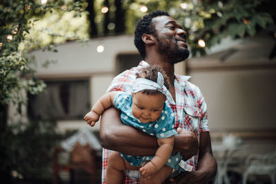 Father and daughter baby