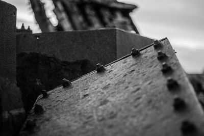 Low angle view of built structure against sky