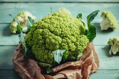 Close-up of vegetables on table