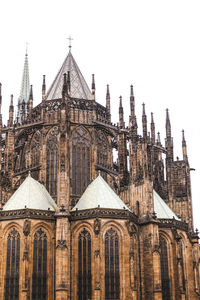 Low angle view of building against clear sky