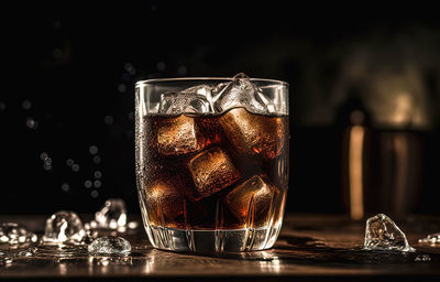 Close-up of drink on table