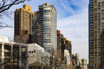 Low angle view of buildings against sky