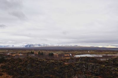 Scenic view of landscape against sky