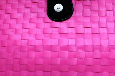 Full frame shot of pink purse