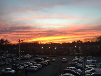 Scenic view of sky at sunset