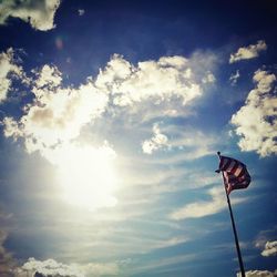 Low angle view of cloudy sky