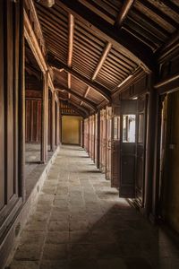 Empty corridor of building