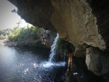 Scenic view of cave