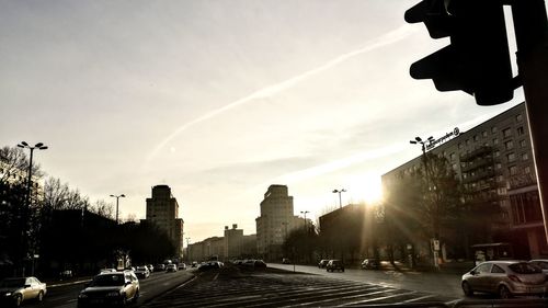 City street against sky