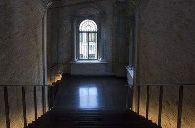 Empty corridor of building