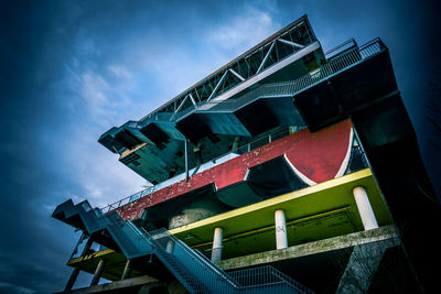 Low angle view of traditional building against sky